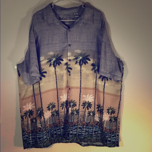 Batik Bay Other - Batik Bay Palm Tree Themed S/S 3XLT Shirt.     005